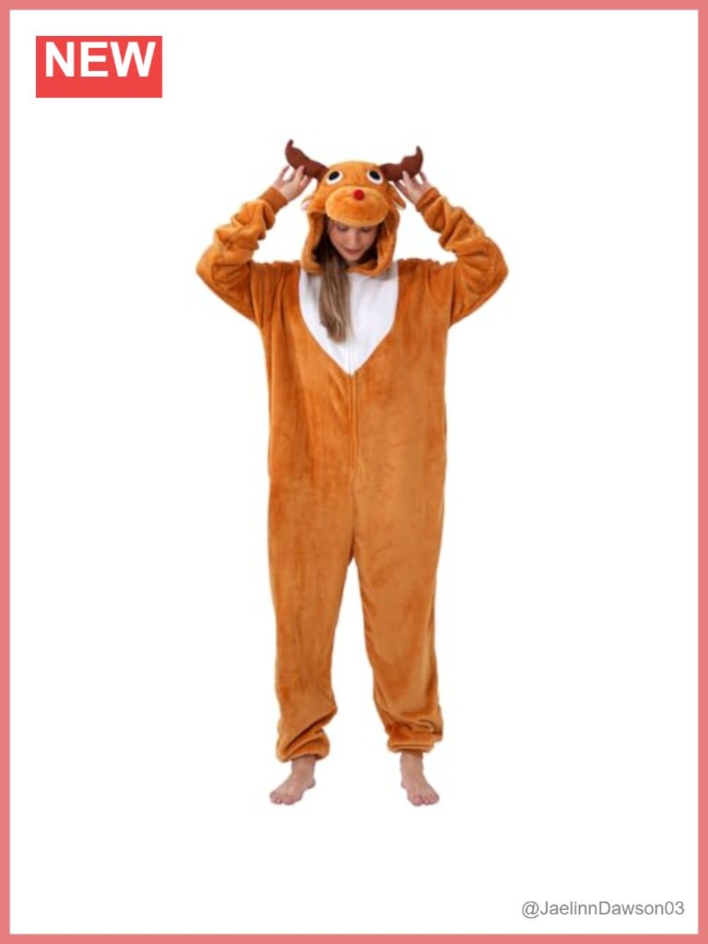Unisex Flannel Onesie Pajama Costume Hooded One-Piece Sleepwear